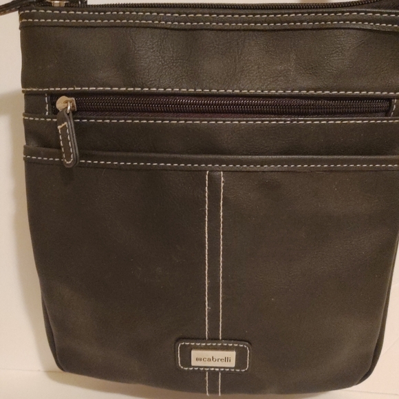 CABRELLI Black Crossbody shoulder bag faux leather - Picture 3 of 6